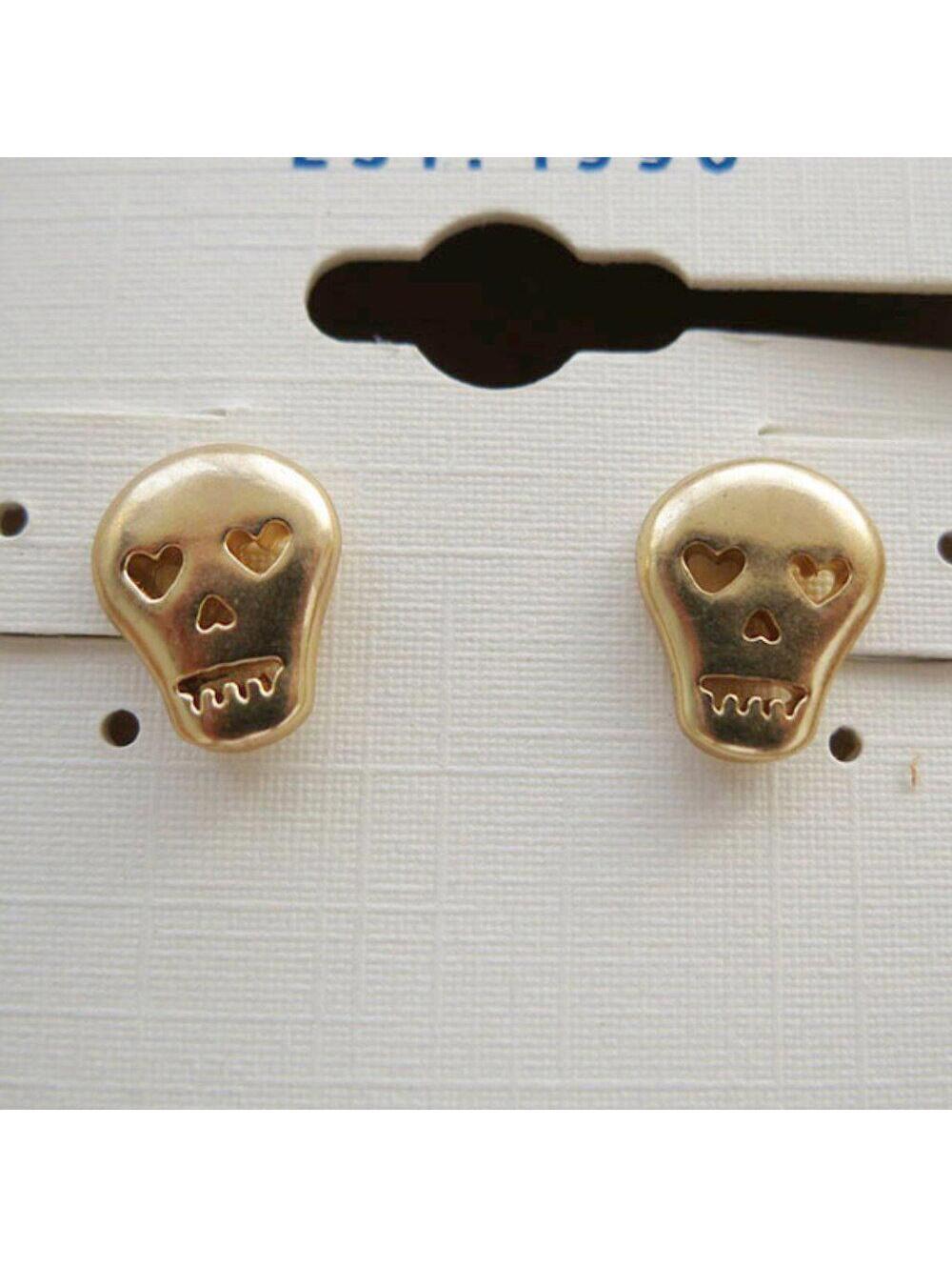 Lucky Brand Skull Stud Earrings